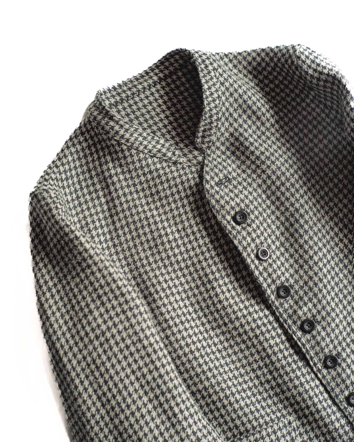 DOLMAN - HOUND'S TOOTH LINEN - BLACK × NATURAL