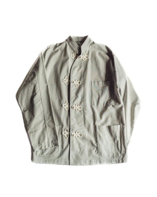 PAJAMA TOP - COTTON OXFORD - OLIVE