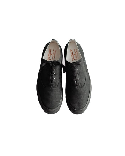 WAKOUWA LOW CUT - BLACK CANVAS - BLACK SOLE