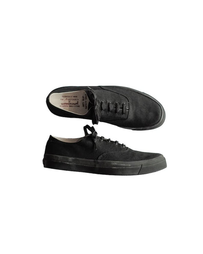 WAKOUWA LOW CUT - BLACK CANVAS - BLACK SOLE