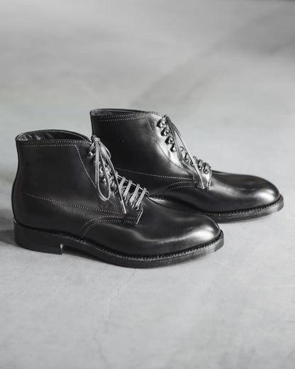 ANATOMICA by ALDEN PLANE TOE BOOT - CALF - BLACK