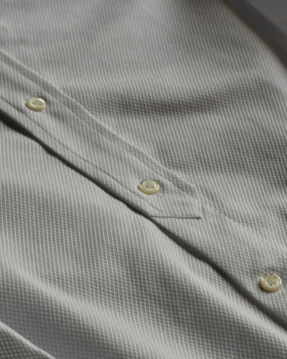 GP SHIRT - AIRTEX MESH - WHITE & NAVY