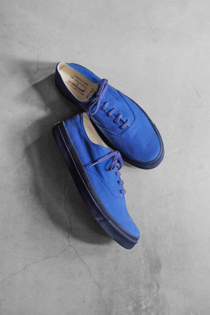 WAKOUWA LOW CUT KYOTO LIMITED - KATSURA BLUE CANVAS - BLUE SOLE