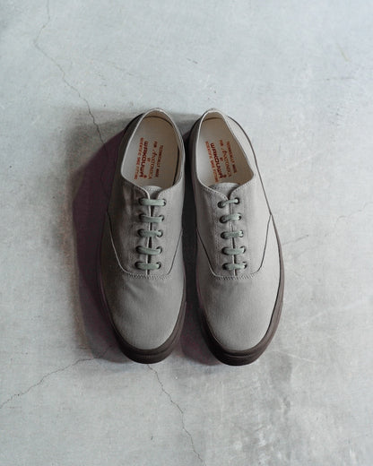 WAKOUWA LOW CUT SAPPORO LIMITED - SWIM GREY CANVAS - BROWN SOLE