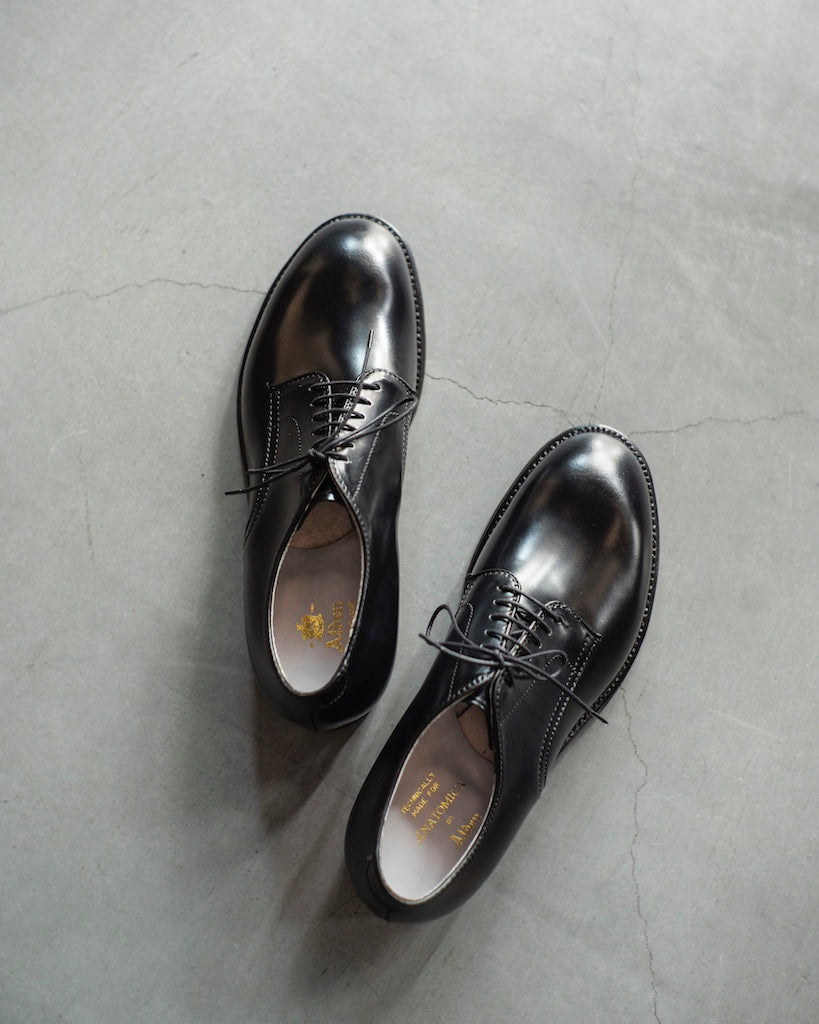 ANATOMICA by ALDEN PLANE TOE OX - CORDOVAN - BLACK 56199