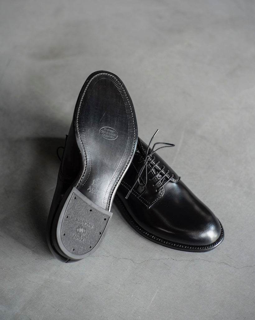 ANATOMICA by ALDEN PLANE TOE OX - CORDOVAN - BLACK 56199
