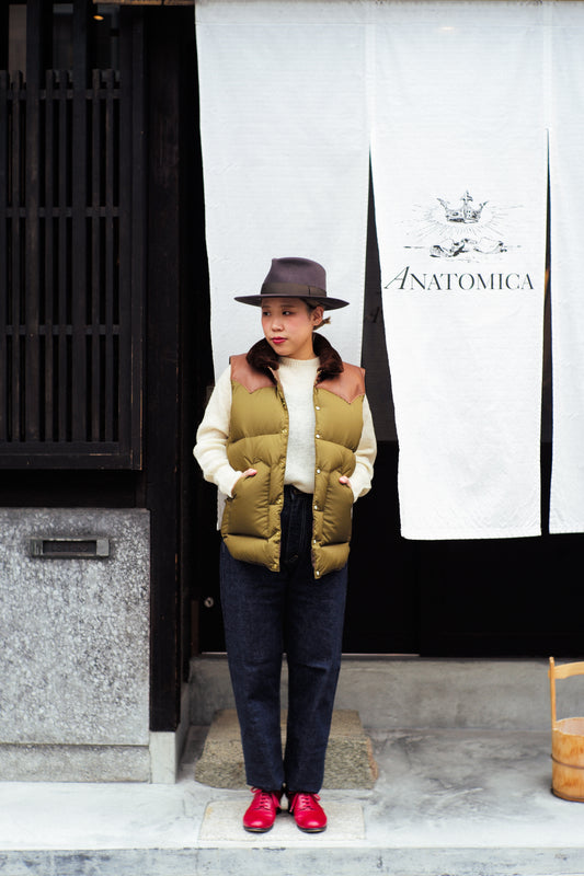 【HYONO】RMFC CHRISTY VEST OLIVE DRAB STYLING