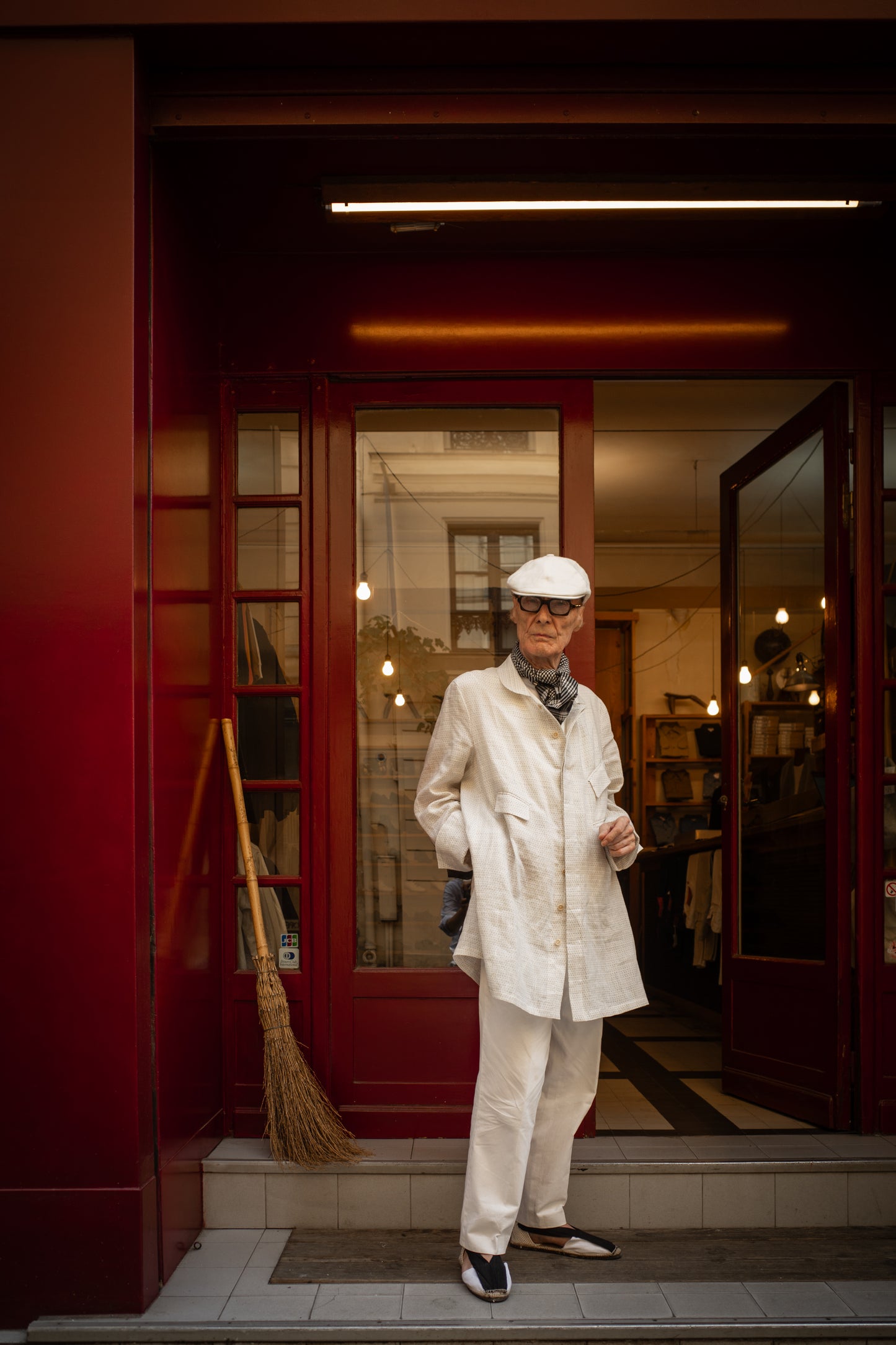 ARTHUR KYOTO LIMITED CHOMA WHITE KASURI STYLING