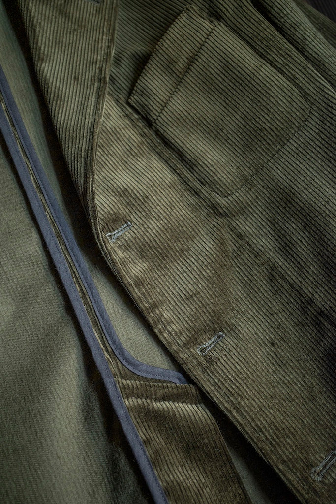 HOBEREAU - HEAVY CORDUROY - DARK OLIVE