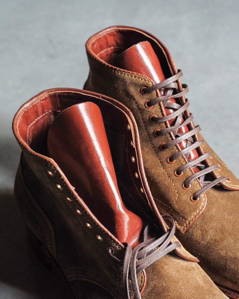 ANATOMICA by ALDEN PLANE TOE BOOT - SUEDE - SNUFF – ANATOMICA