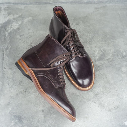 ANATOMICA by ALDEN PLANE TOE BOOT STORM WELT - CORDOVAN - #8