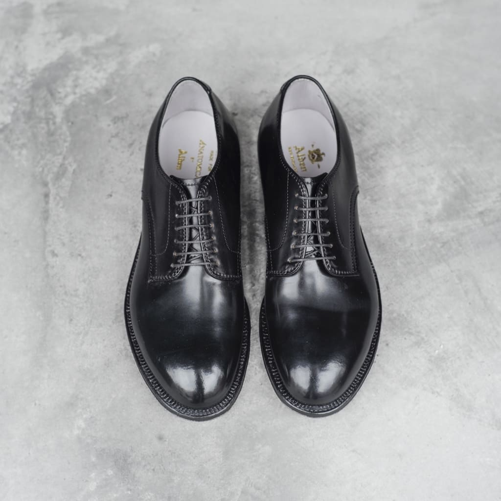 ANATOMICA by ALDEN PLANE TOE OX - CORDOVAN - BLACK