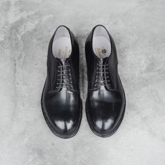 ANATOMICA by ALDEN PLANE TOE OX - CORDOVAN - BLACK
