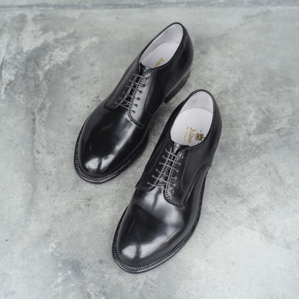 ANATOMICA by ALDEN PLANE TOE OX - CORDOVAN - BLACK