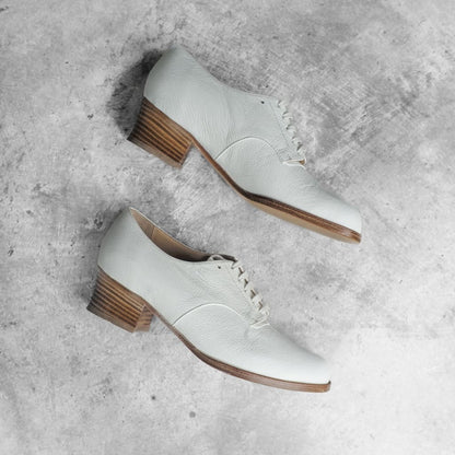 ALHAMBRA SHOES - CALF - BLANC