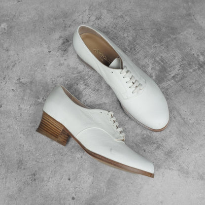 ALHAMBRA SHOES - CALF - BLANC