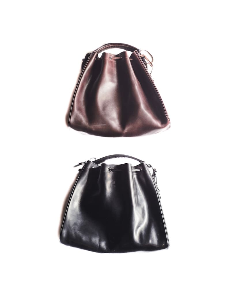 BOLSO CARTUCHO - LEATHER - BLACK & BROWN