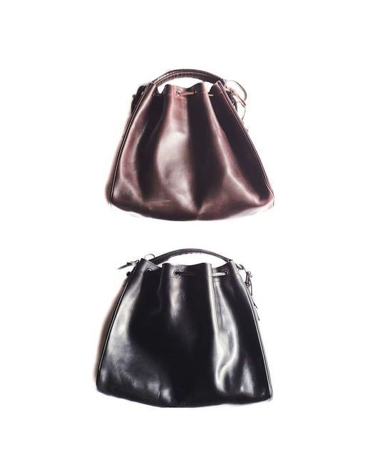 BOLSO CARTUCHO - LEATHER - BLACK & BROWN
