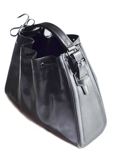 BOLSO CARTUCHO - LEATHER - BLACK & BROWN