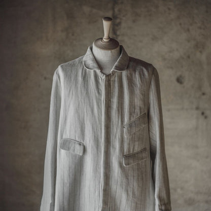 ARTHUR - IRISH LINEN - BEIGE TENNIS STRIPE