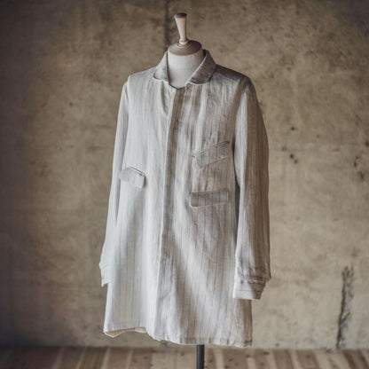 ARTHUR - IRISH LINEN - BEIGE TENNIS STRIPE