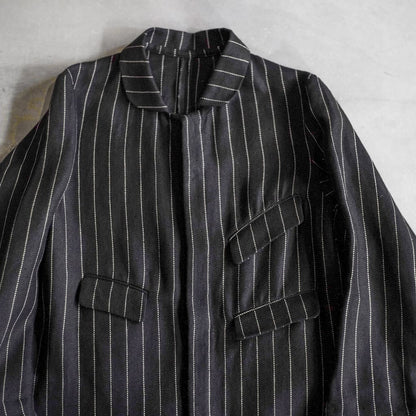 ARTHUR - IRISH LINEN - BLACK TENNIS STRIPE