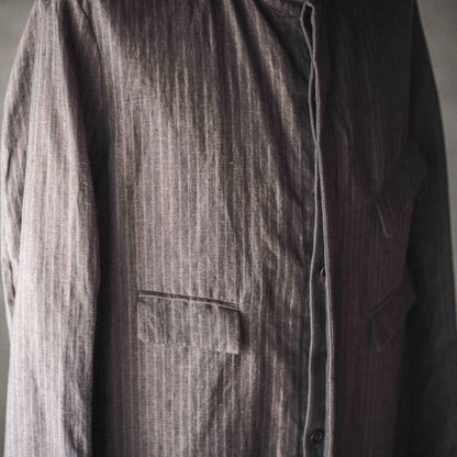 ARTHUR - IRISH LINEN - BROWN STRIPES