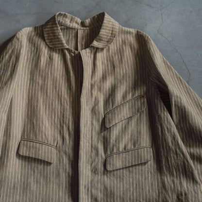 ARTHUR - IRISH LINEN - TAN STRIPES