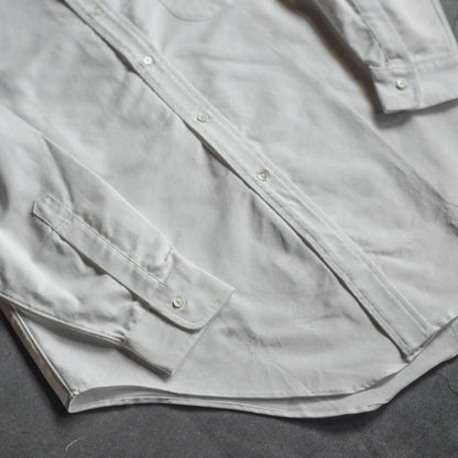 BAND COLLAR SHIRT - ROYAL OXFORD - WHITE & SEA BLUE