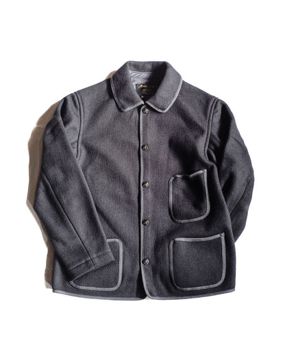 BB JACKET - WOOL × COTTON - DARK NAVY