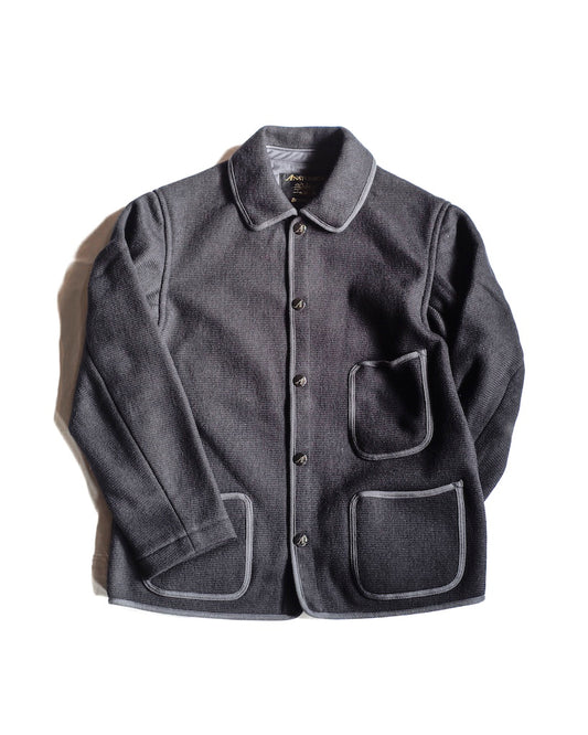 BB JACKET - WOOL × COTTON - DARK NAVY