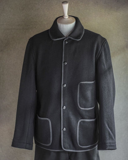 BB JACKET - WOOL × COTTON - DARK NAVY