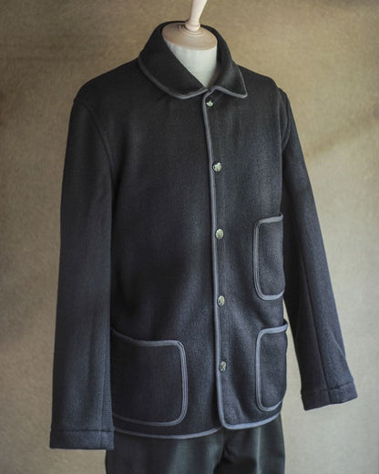 BB JACKET - WOOL × COTTON - DARK NAVY