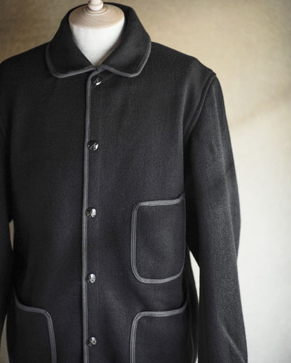 BB JACKET - WOOL × COTTON - DARK NAVY