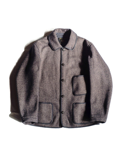 BB JACKET - WOOL × COTTON - SALT & PEPPER