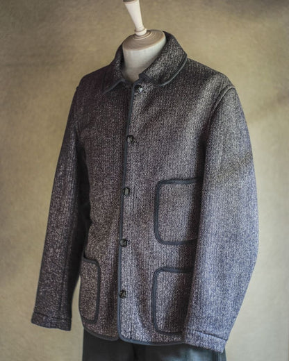 BB JACKET - WOOL × COTTON - SALT & PEPPER