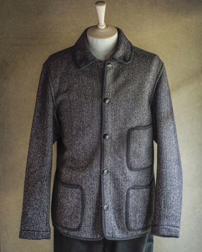 BB JACKET - WOOL × COTTON - SALT & PEPPER