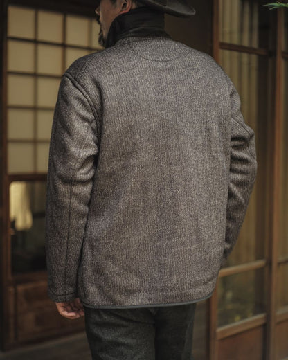 BB JACKET - WOOL × COTTON - SALT & PEPPER