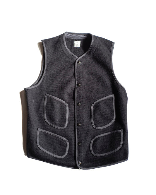 BB VEST - WOOL × COTTON - DARK NAVY