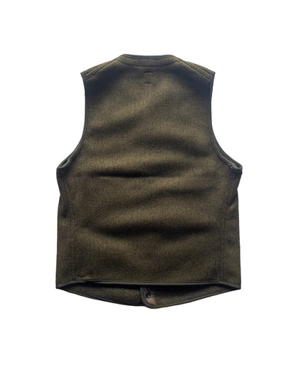 BB VEST - WOOL × COTTON - OLIVE