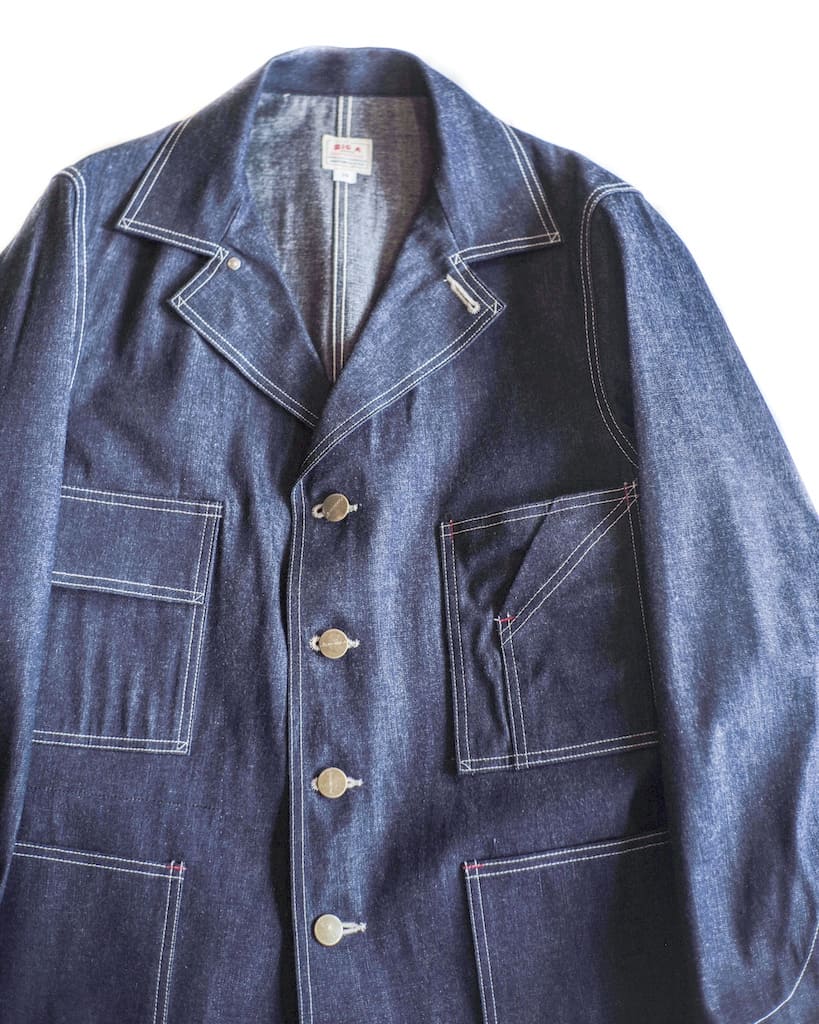 BIG A CHORE JACKET Ⅰ - 10oz DENIM - INDIGO – ANATOMICA KYOTO