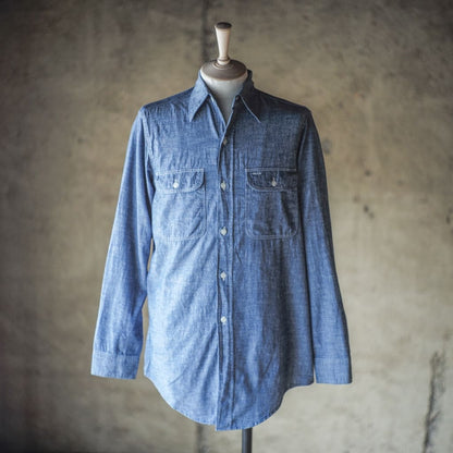 BIG A SHIRT - COTTON CHAMBRAY - INDIGO