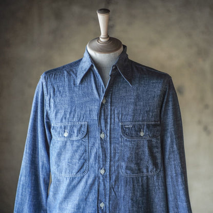 BIG A SHIRT - COTTON CHAMBRAY - INDIGO