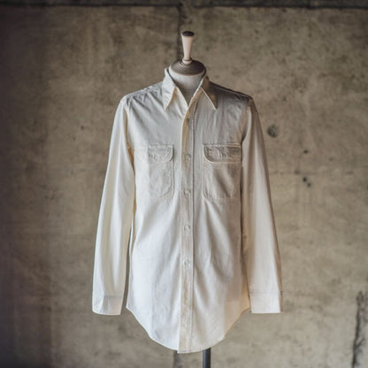 BIG A SHIRT - COTTON CHAMBRAY - NATURAL