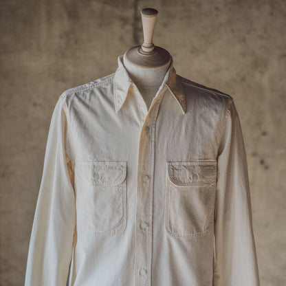 BIG A SHIRT - COTTON CHAMBRAY - NATURAL