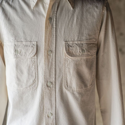 BIG A SHIRT - COTTON CHAMBRAY - NATURAL