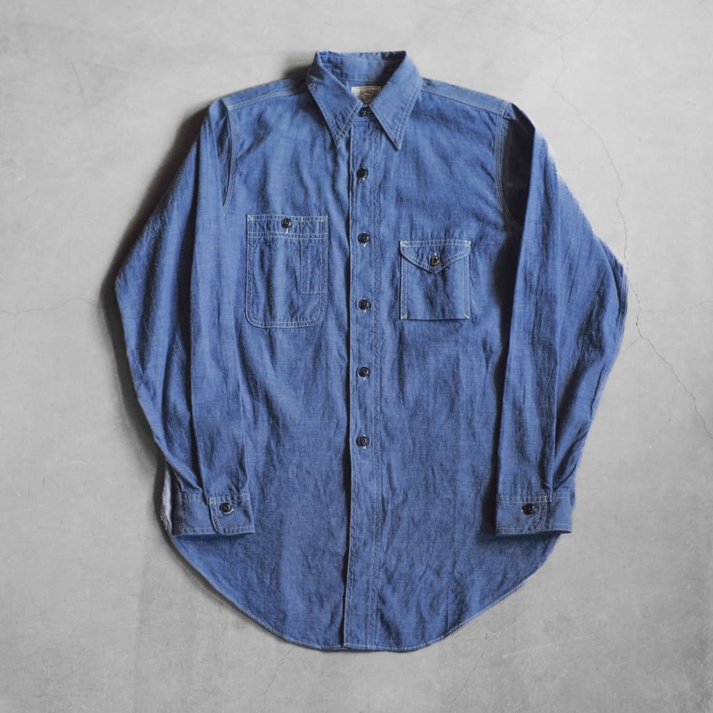 BIG YANK 1935 MODEL for ANATOMICA - COTTON CHAMBRAY - DOUBLE INDIGO