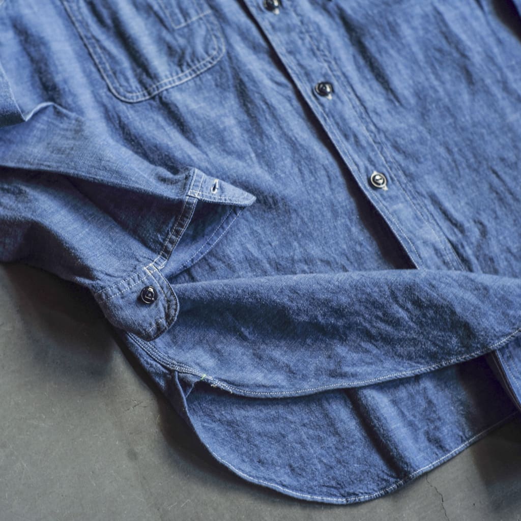 BIG YANK 1935 MODEL for ANATOMICA - COTTON CHAMBRAY - DOUBLE INDIGO