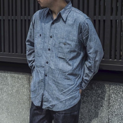 BIG YANK 1942 MODEL ORIGINAL - COTTON CHAMBRAY - INDIGO