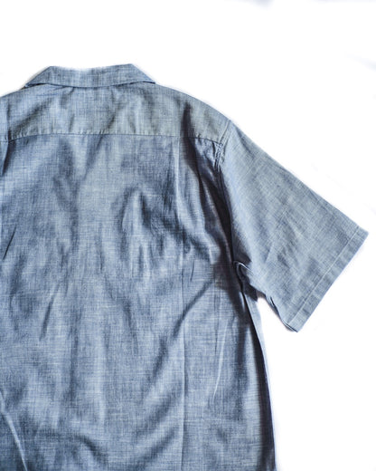 BIG YANK 1954 QLS CHAMBRAY - COTTON CHAMBRAY - INDIGO & NATURAL